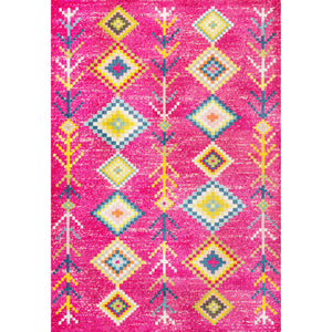 Tribal Love Geometric Area Rug