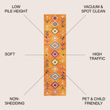 Tribal Love Geometric Runner Rug