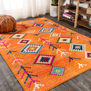 Tribal Love Geometric Area Rug