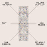 Arta Moroccan Vintage Geometric Runner Rug