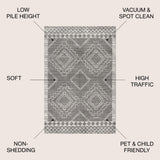 Amir Moroccan Beni Souk Area Rug - 5 Colors Available