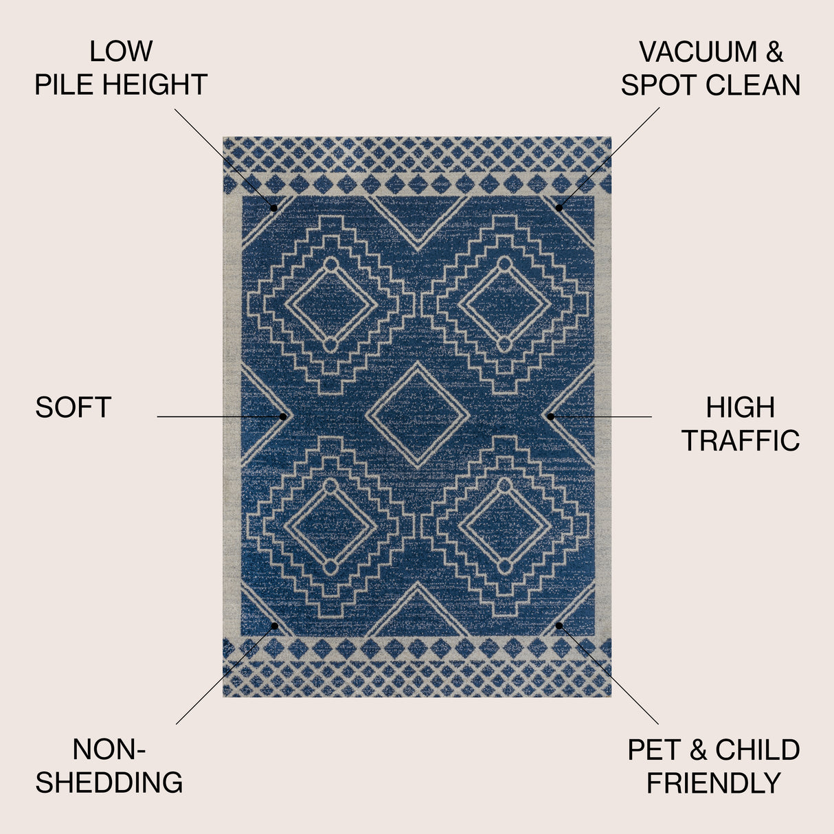 Amir Moroccan Beni Souk Area Rug - 5 Colors Available