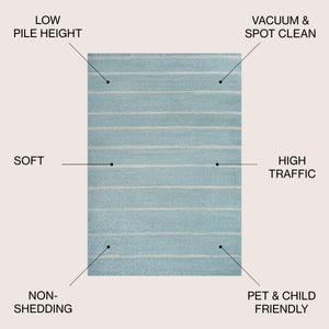 Williamsburg Minimalist Stripe Area Rug