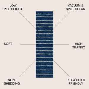 Williamsburg Minimalist Stripe Runner Rug