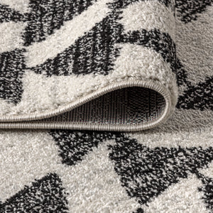 Aisha Moroccan Triangle Geometric Square Area Rug