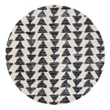 Aisha Moroccan Triangle Geometric Round Area Rug