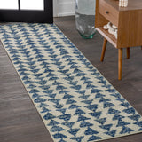 Aisha Moroccan Triangle Geometric Runner Rug