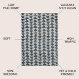 Aisha Moroccan Triangle Geometric Area Rug