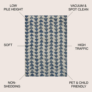Aisha Moroccan Triangle Geometric Area Rug