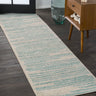 Khalil Modern Berber Stripe Runner Rug
