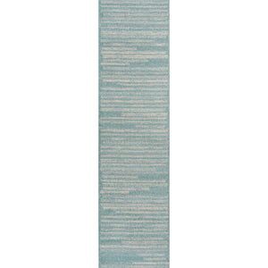 Khalil Modern Berber Stripe Runner Rug