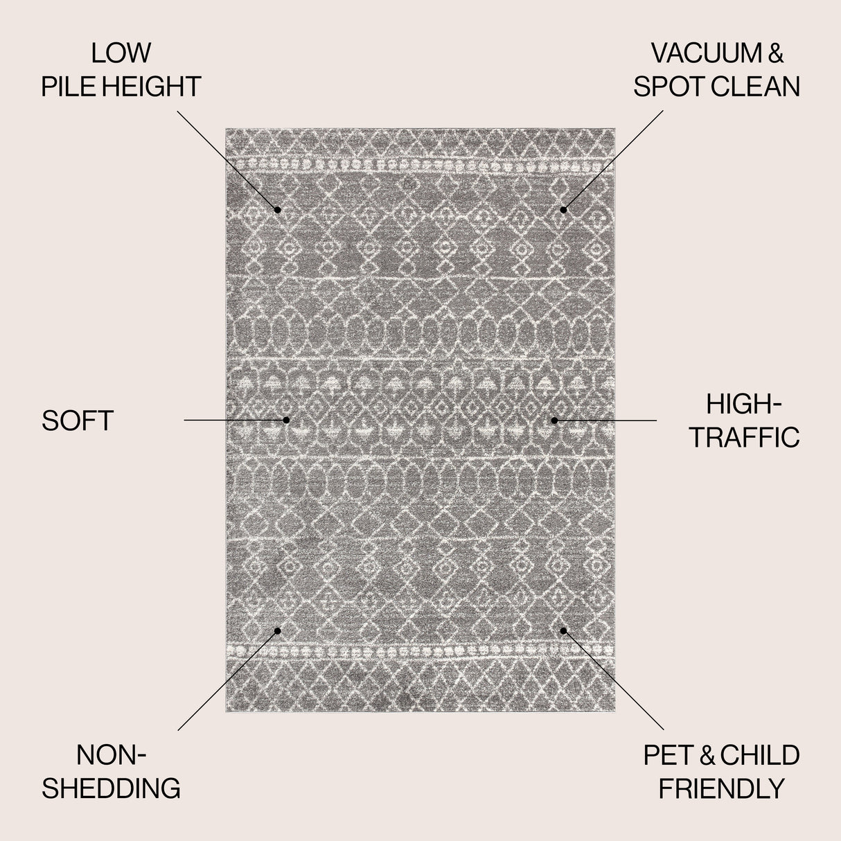 Izil Moroccan Beni Souk Area Rug