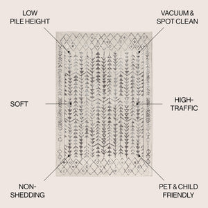 Ziri Moroccan Geometric Area Rug