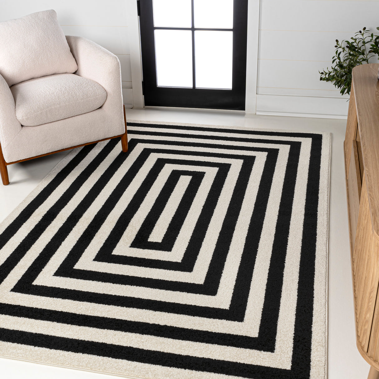 Bandol-Modern-Classic-Mitre-Stripe-Area-Rug-Area-Rugs