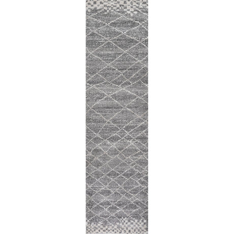 Asilah Moroccan Modern Diamond Runner Rug