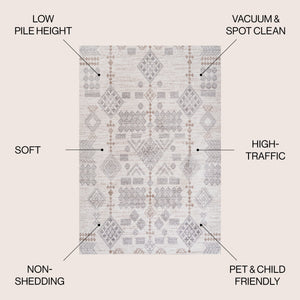 Bhalil Berber Diamond Geometric Area Rug