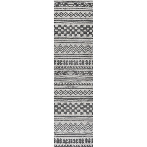 Imlil Tribal Geometric Stripe Runner Rug