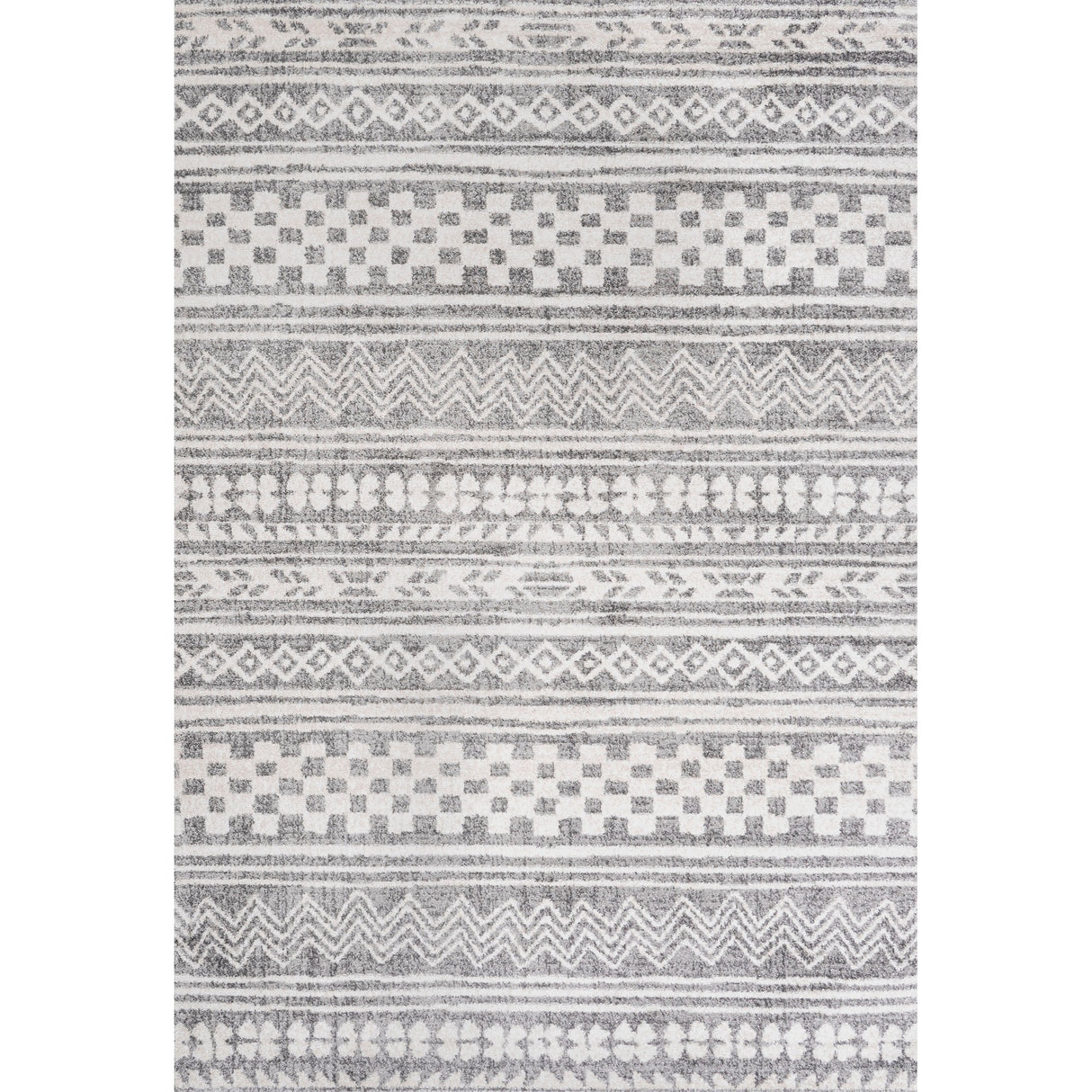 Imlil Tribal Geometric Stripe Area Rug