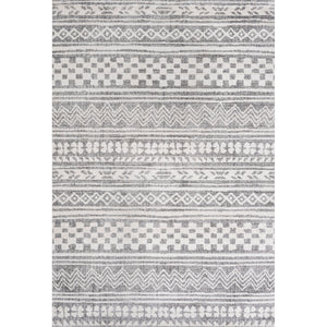 Imlil Tribal Geometric Stripe Area Rug