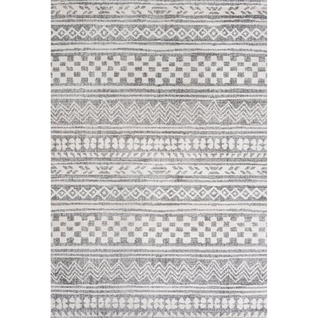 Imlil Tribal Geometric Stripe Area Rug