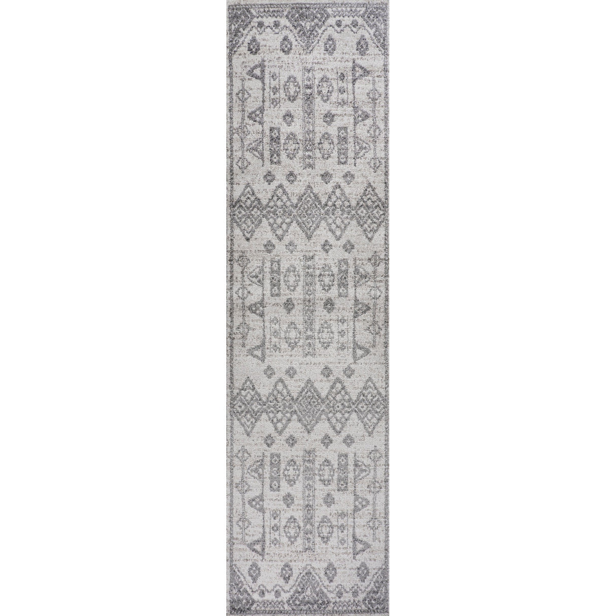 Idris Tribal Diamond Geometric Runner Rug