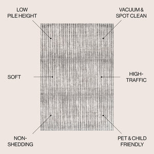Skoura Modern Bold Stripe Area Rug
