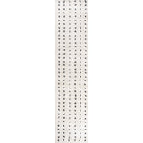 Pele Modern Geometric Dot Shag Runner Rug