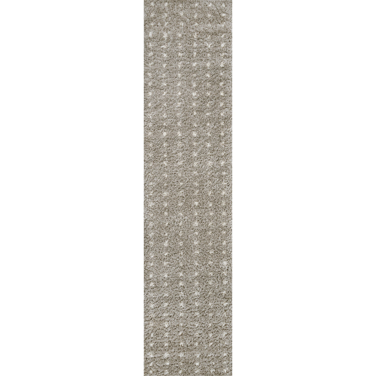 Pele Modern Geometric Dot Shag Runner Rug