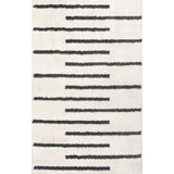 Alaro Berber Stripe Shag Area Rug