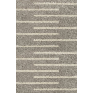 Alaro Berber Stripe Shag Area Rug