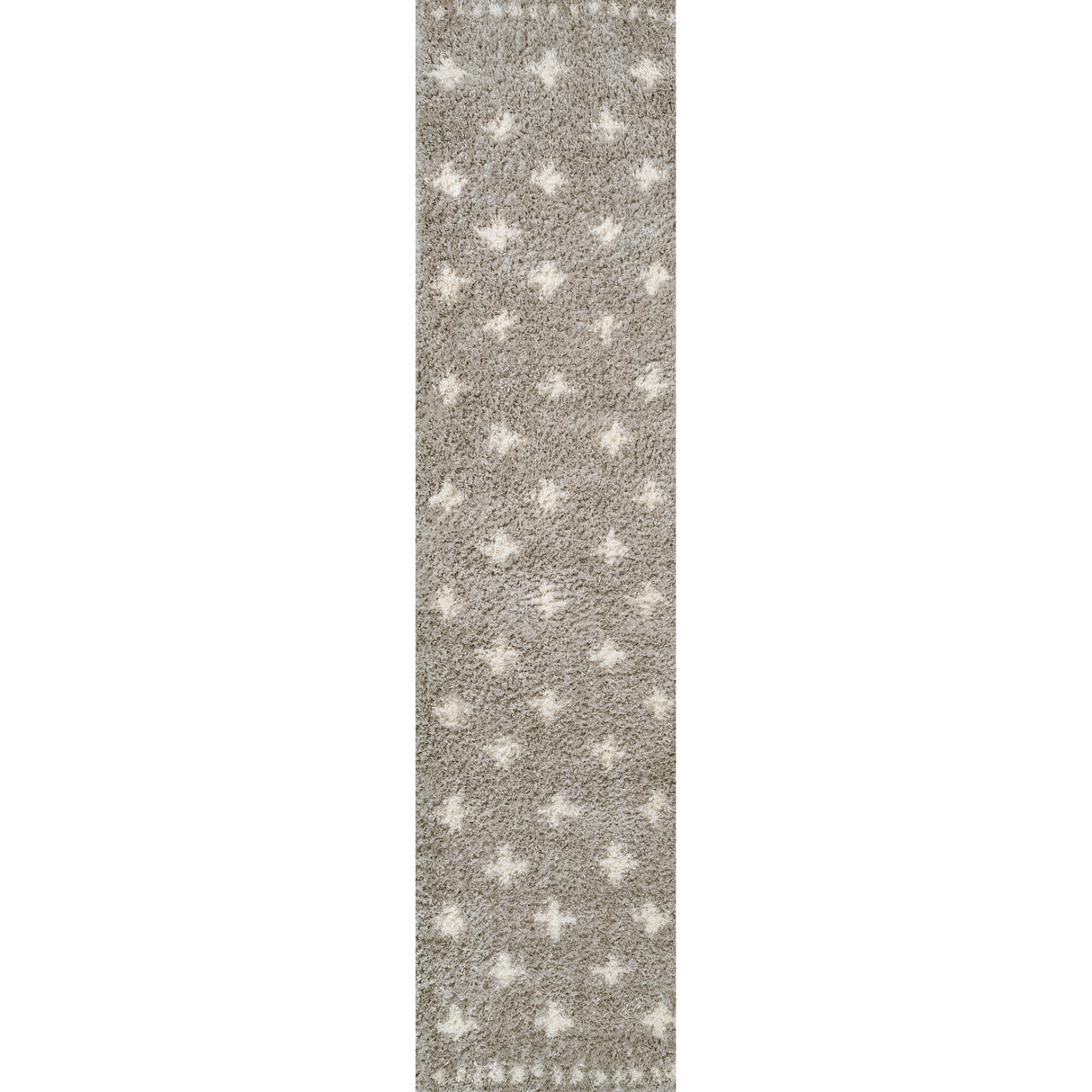 Cristo Berber Geometric Shag Runner Rug