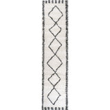 Calvia Moroccan Diamond Shag Runner Rug