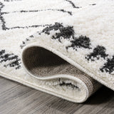 Calvia Moroccan Diamond Shag Runner Rug