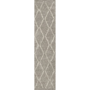 Catala Moroccan Diamond Shag Runner Rug