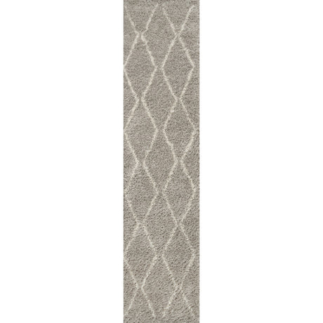 Catala Moroccan Diamond Shag Runner Rug