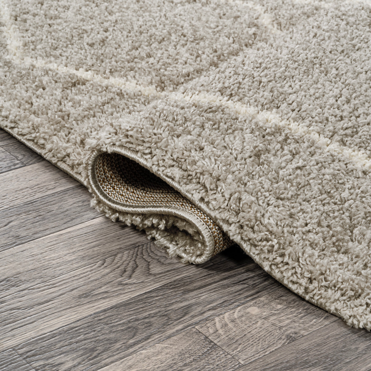Catala Moroccan Diamond Shag Area Rug