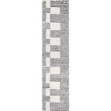 Petra Abstract Stripe Geometric Shag Runner Rug