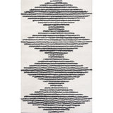 Elm Diamond Stripe Geometric Shag Area Rug