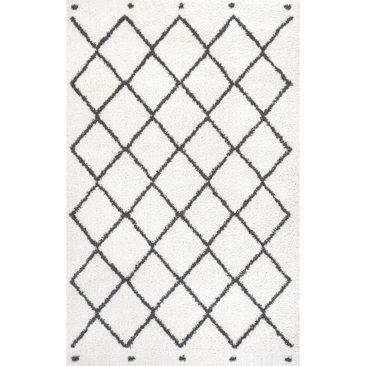 Cami Moroccan Style Diamond Shag Area Rug