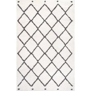 Cami Moroccan Style Diamond Shag Area Rug