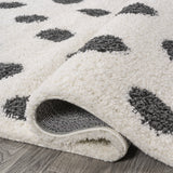 Pere Modern Dot Shag Area Rug