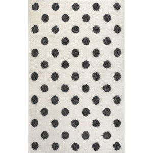 Pere Modern Dot Shag Area Rug