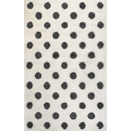 Pere Modern Dot Shag Area Rug