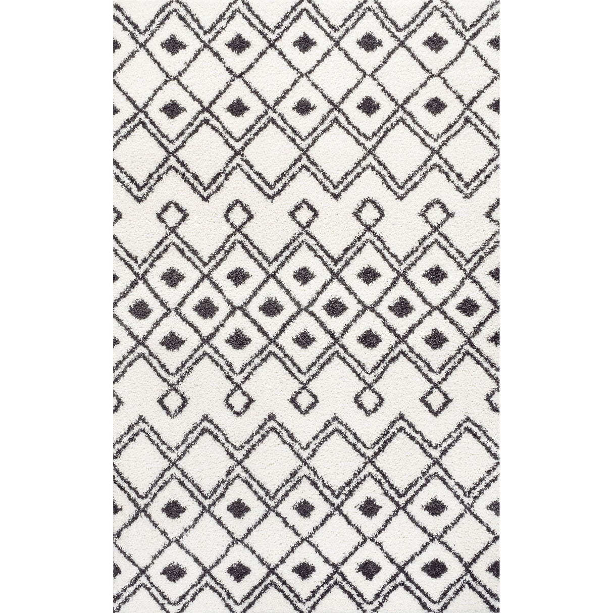 Caimari Moroccan Diamond Shag Area Rug
