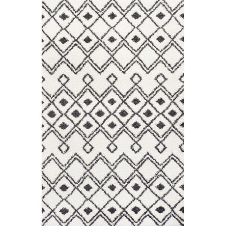 Caimari Moroccan Diamond Shag Area Rug