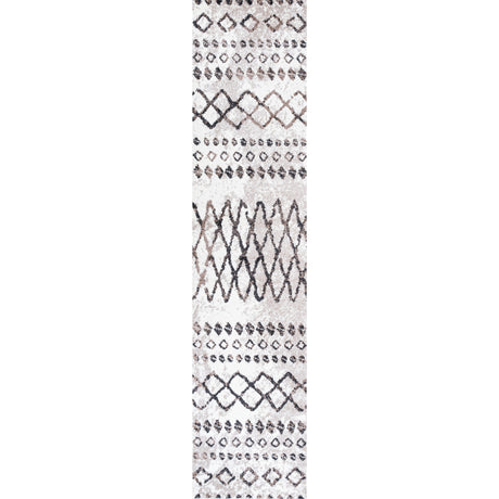 Aksil Moroccan Diamond Runner Rug