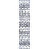Azmar Moroccan Geometric Distressed Runner Rug