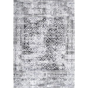 Iften Moroccan Geometric Distressed Area Rug
