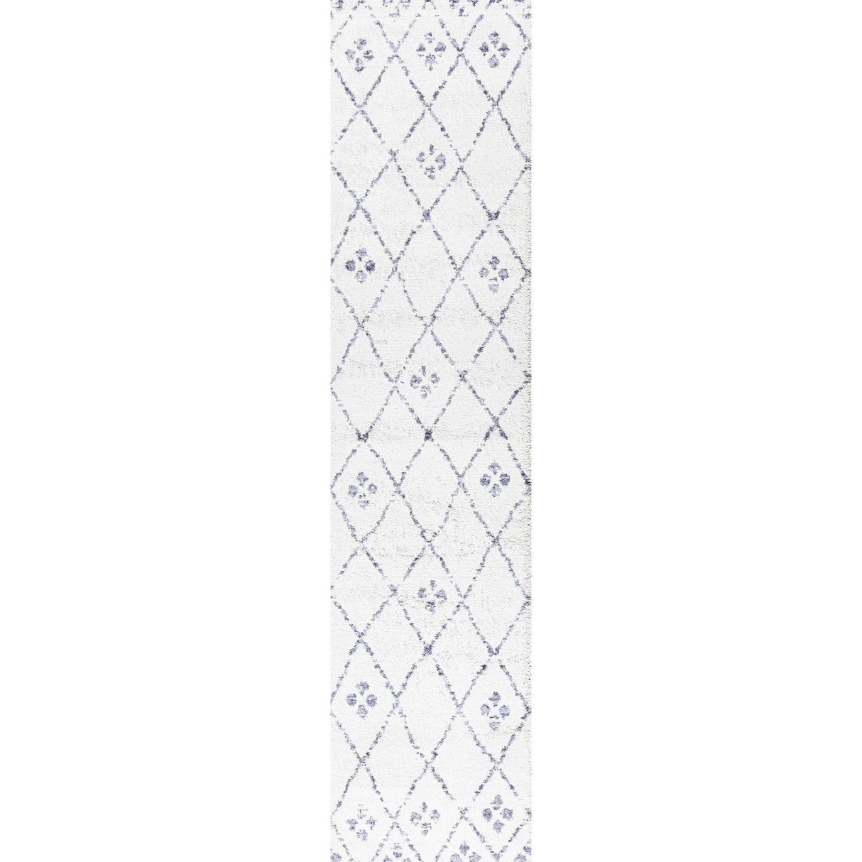 Izil Moroccan Geometric Diamond Runner Rug