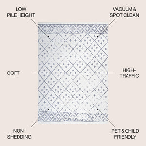 Juba Moroccan Geometric Diamond Area Rug